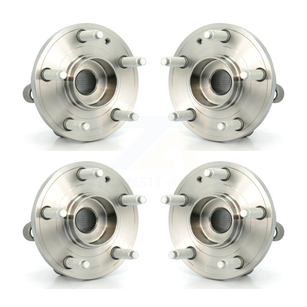 Wheel Bearing & Hub Assembly Front Rear Kit For Ford Explorer Police Interceptor