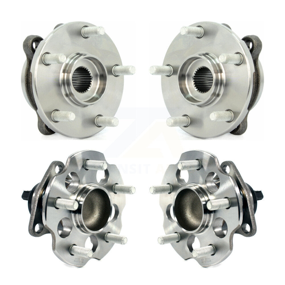 Wheel Bearing & Hub Assembly Front Rear Kit For 2016-2020 Toyota Mirai