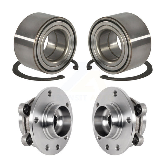 Wheel Bearing And Hub Assembly Front Rear Kit For 2016-2018 Fiat 500X AWD