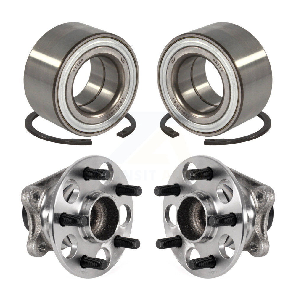 Wheel Bearing And Hub Assembly Front Rear Kit For 2018-2019 Toyota Prius Prime