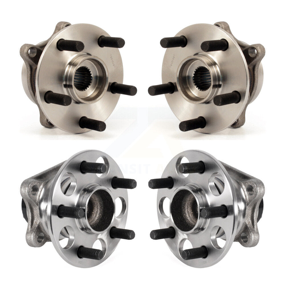 Wheel Bearing & Hub Assembly Front Rear Kit For 2011-2017 Lexus CT200h