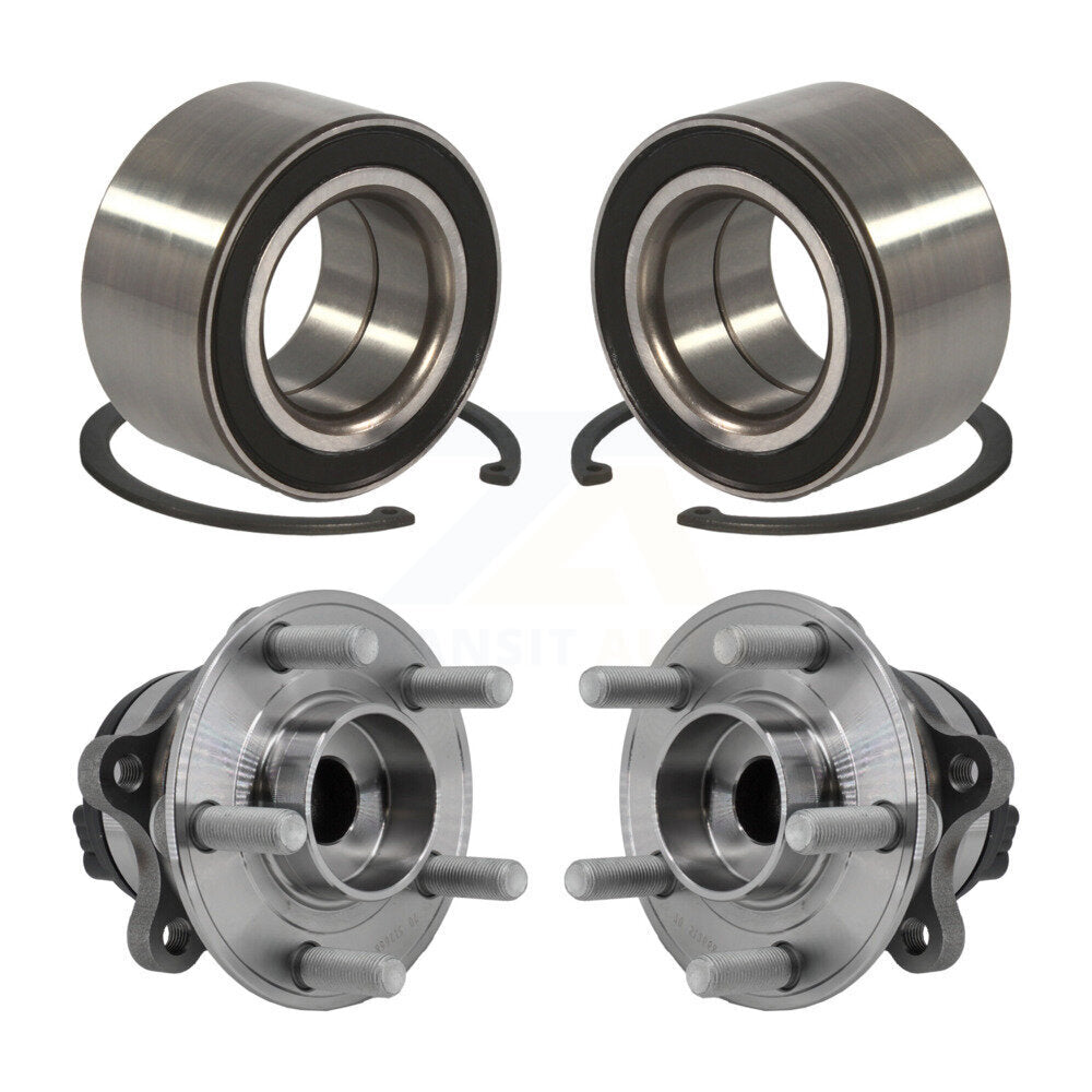 Wheel Bearing And Hub Assembly Front Rear Kit For 2015 Ford Edge FWD