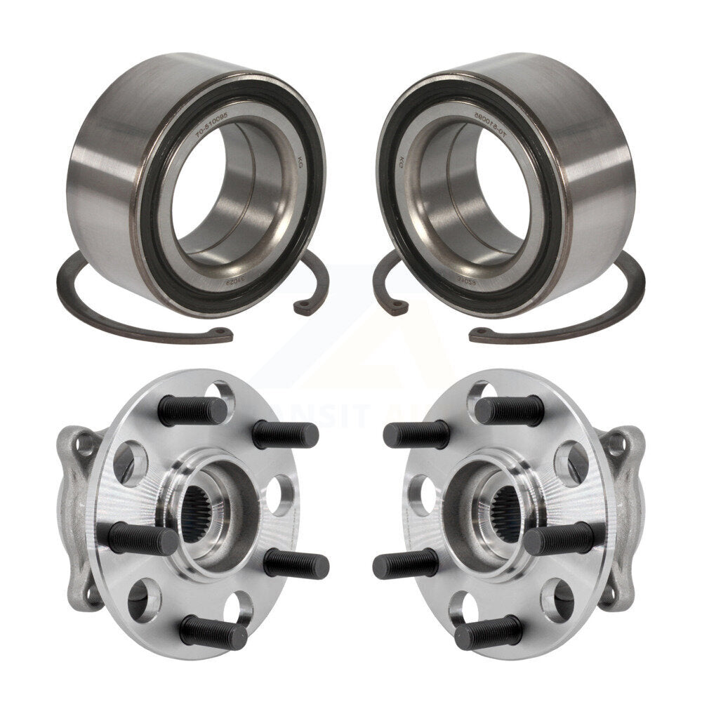 Wheel Bearing And Hub Assembly Front Rear Kit For 2009-2013 Acura TL AWD