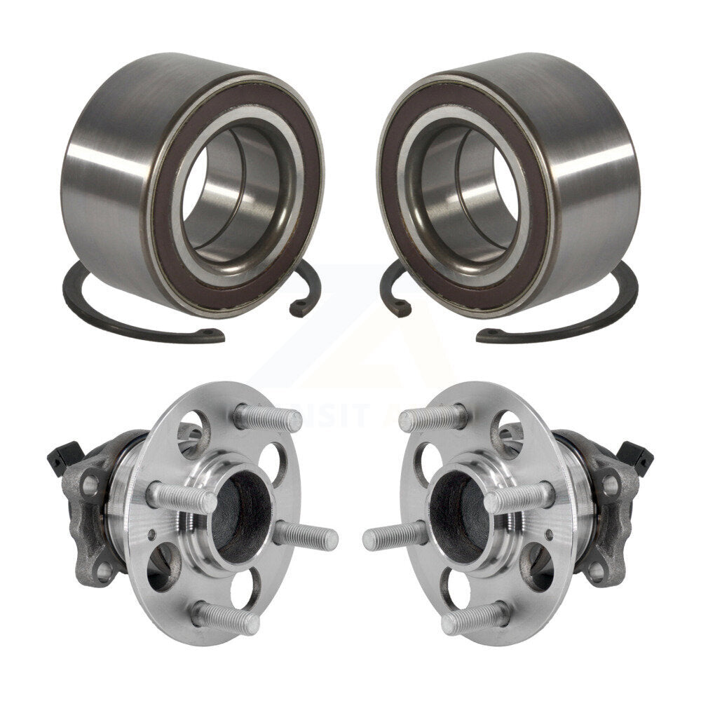 Wheel Bearing & Hub Assembly Front Rear Kit For 2018-2022 Kia Rio Hyundai Accent
