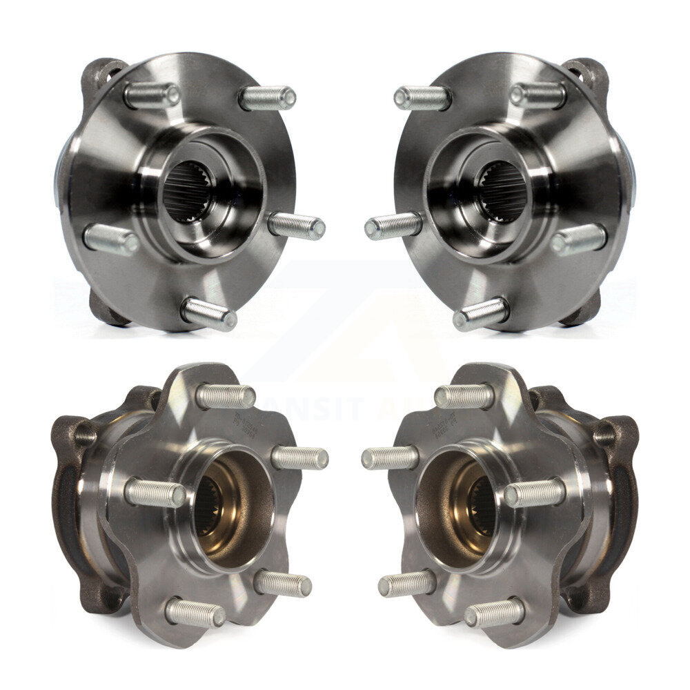 Wheel Bearing & Hub Assembly Front Rear Kit For 2006-2007 INFINITI M35 AWD