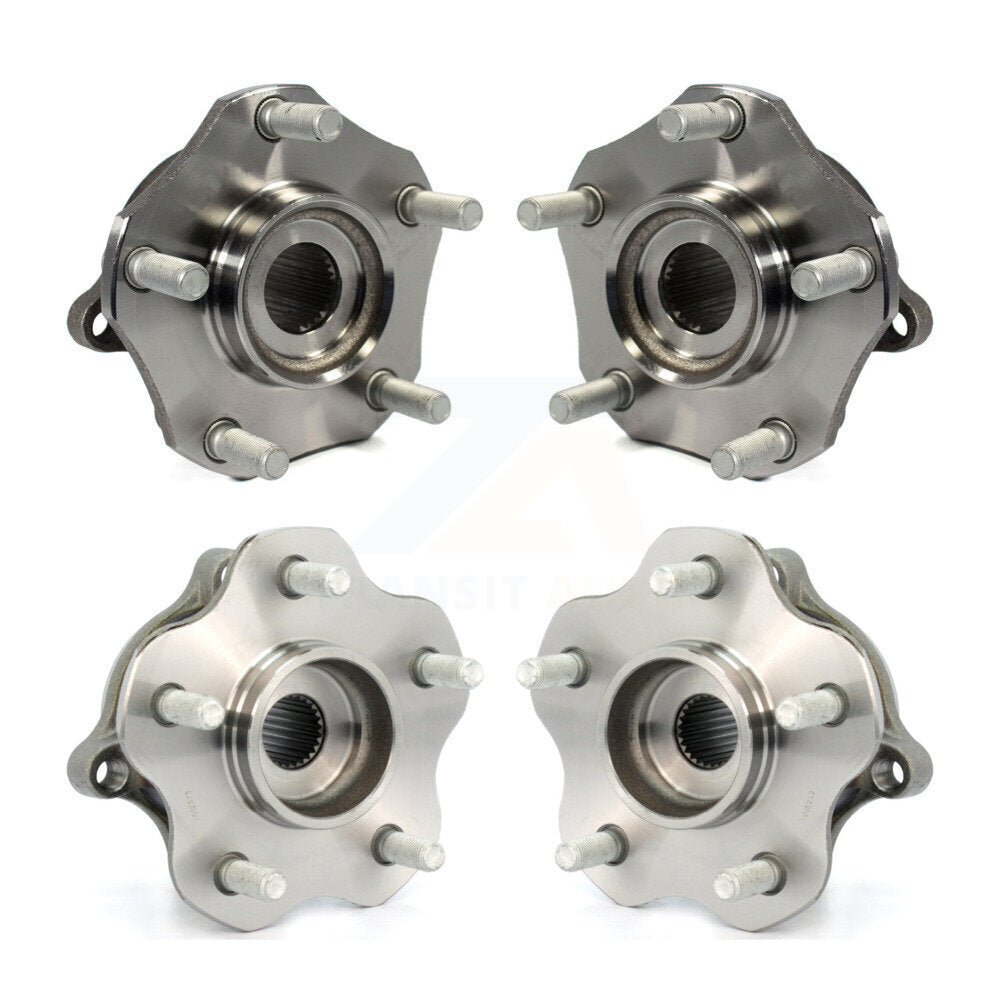 Wheel Bearing & Hub Assembly Front Rear Kit For Nissan Rogue AWD