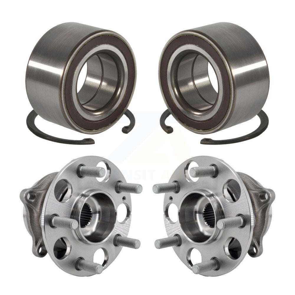 Wheel Bearing And Hub Assembly Front Rear Kit For 2014-2016 Acura MDX AWD