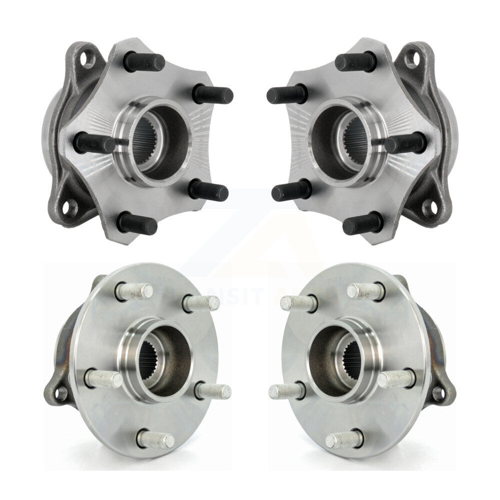 Wheel Bearing & Hub Assembly Front Rear Kit For 2010-2013 Suzuki Kizashi AWD