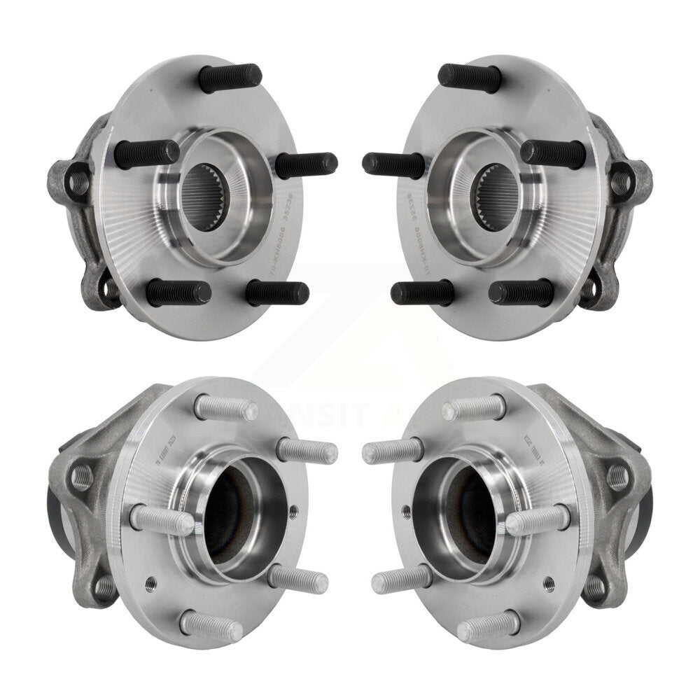 Wheel Bearing & Hub Assembly Front Rear Kit For 2016-2021 Mazda CX-9 FWD