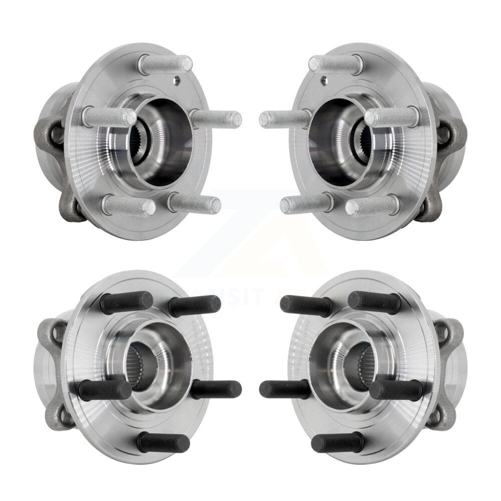 Wheel Bearing & Hub Assembly Front Rear Kit For Ford Explorer Police Interceptor