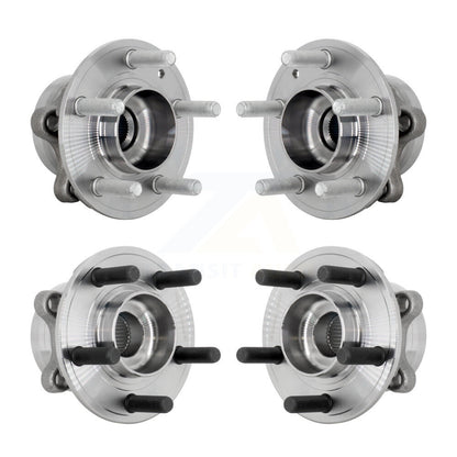 Wheel Bearing & Hub Assembly Front Rear Kit For Ford Explorer Police Interceptor