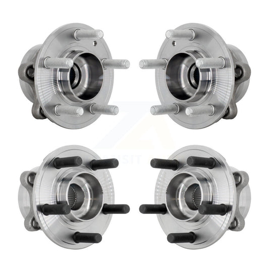 Wheel Bearing & Hub Assembly Front Rear Kit For Ford Explorer Police Interceptor