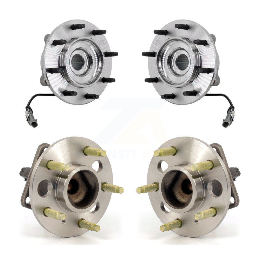 Wheel Bearing & Hub Assembly Front Rear Kit For Cadillac DTS