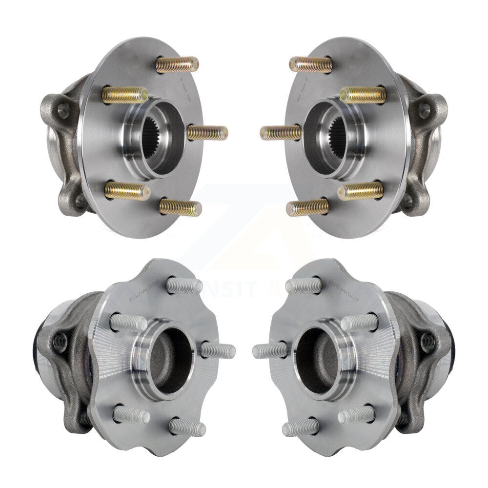 Wheel Bearing & Hub Assembly Front Rear Kit For Lexus RX350 RX350L RX450h FWD