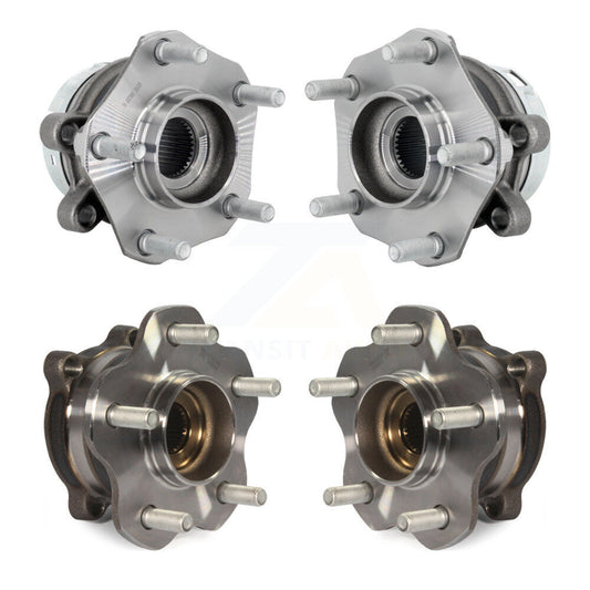 Wheel Bearing And Hub Assembly Front Rear Kit For 2019-2023 Nissan Murano AWD