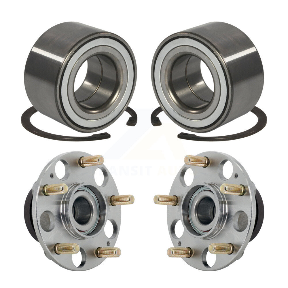 Wheel Bearing And Hub Assembly Front Rear Kit For 2011-2016 Honda CR-Z