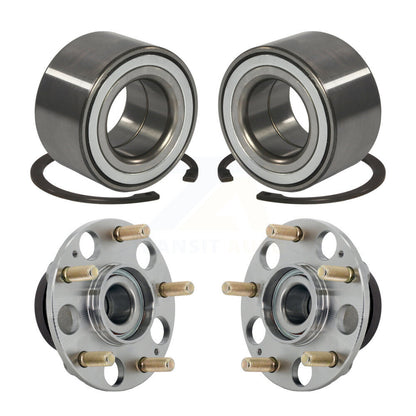 Wheel Bearing And Hub Assembly Front Rear Kit For 2011-2016 Honda CR-Z