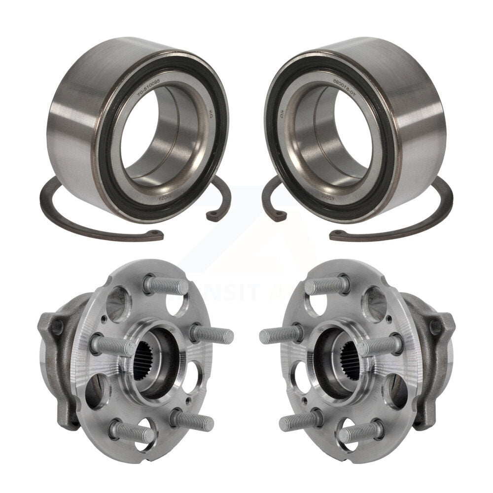 Wheel Bearing And Hub Assembly Front Rear Kit For Honda Accord Crosstour AWD