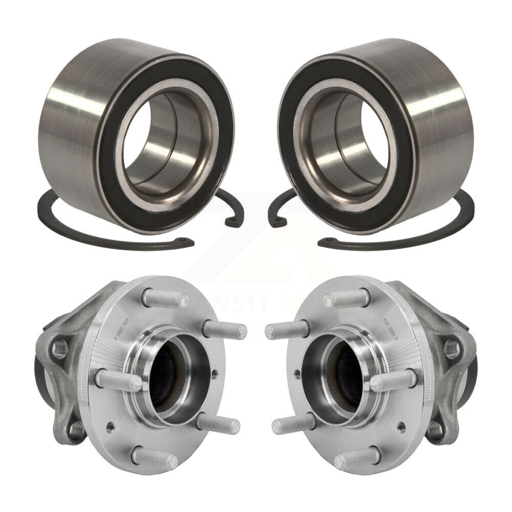 Wheel Bearing And Hub Assembly Front Rear Kit For 2016-2018 Mazda CX-9 FWD