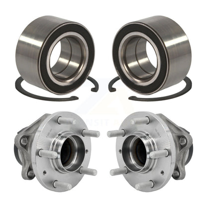 Wheel Bearing And Hub Assembly Front Rear Kit For 2016-2018 Mazda CX-9 FWD