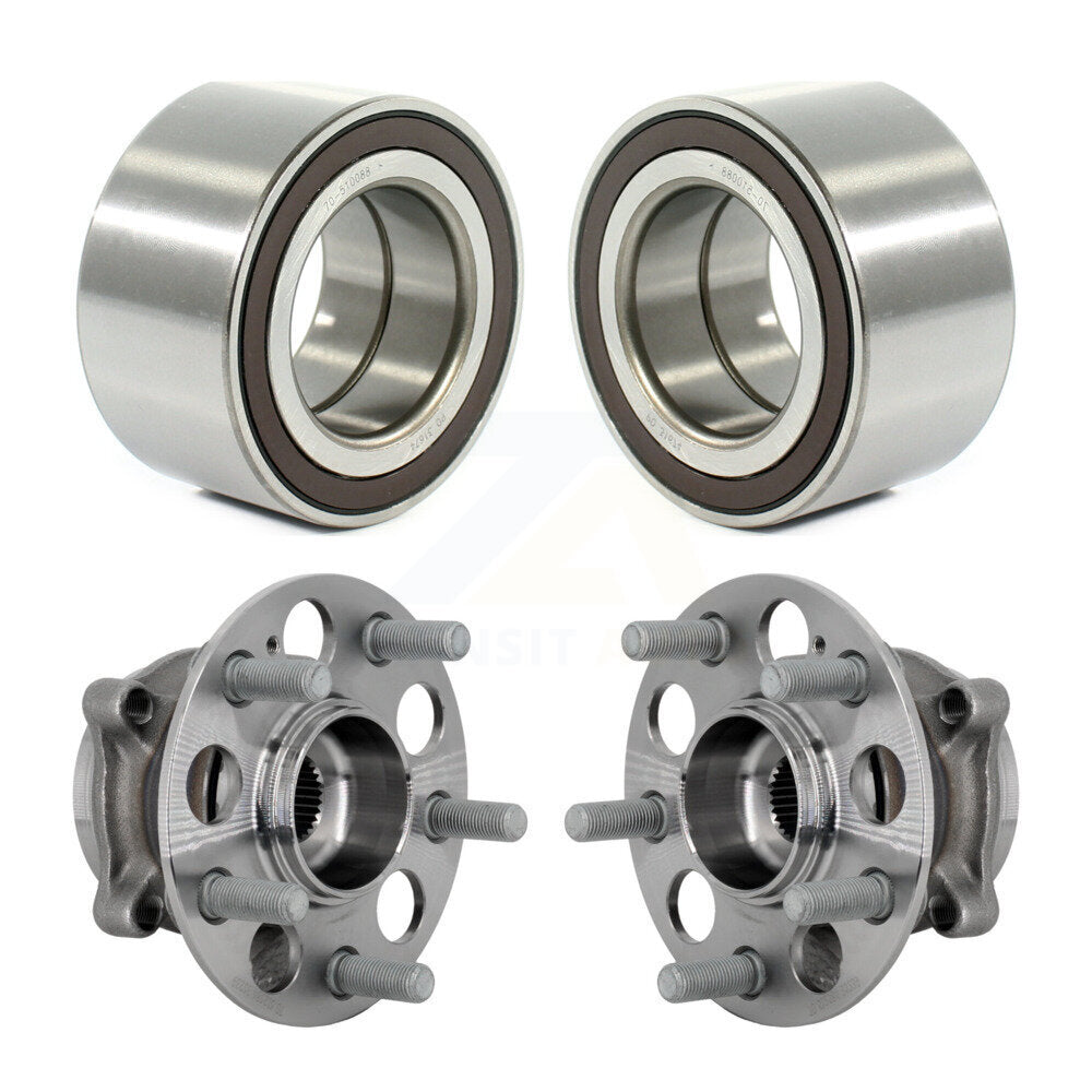 Wheel Bearing And Hub Assembly Front Rear Kit For 2017-2019 Honda Ridgeline AWD