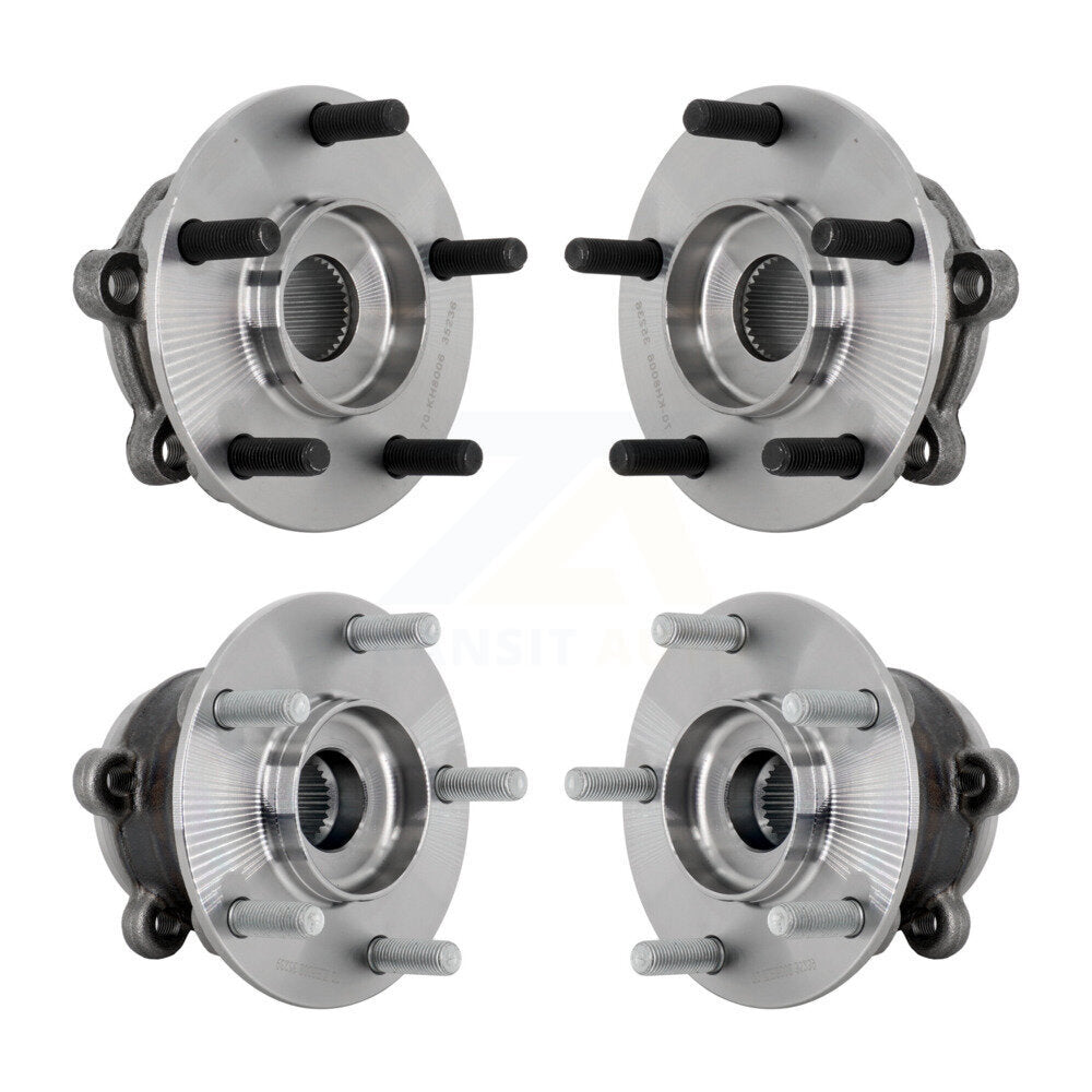 Wheel Bearing & Hub Assembly Front Rear Kit For 2016-2023 Mazda CX-9 AWD