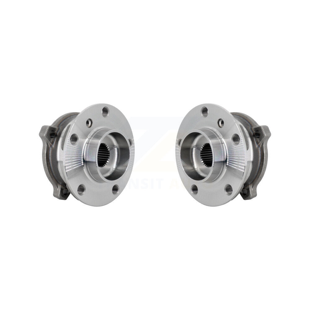 Wheel Bearing And Hub Assembly Front Pair For BMW X5 X6 M12 x 1.25 Thread