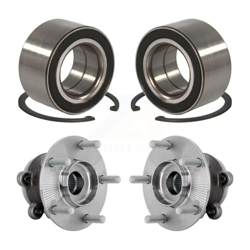 Wheel Bearing And Hub Assembly Front Rear Kit For 2016-2018 Mazda CX-9 AWD