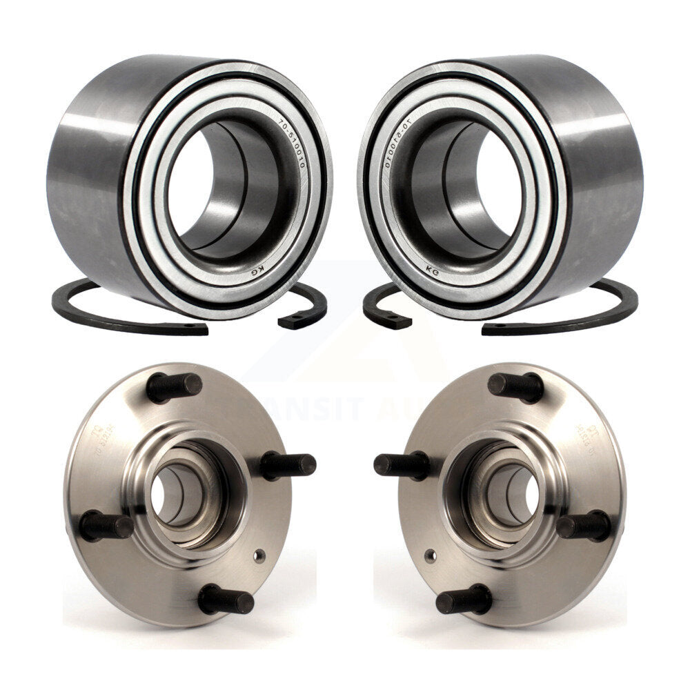 Wheel Bearing Hub Assembly Front Rear Kit For 2004 Kia Spectra 1.8L with Non-ABS