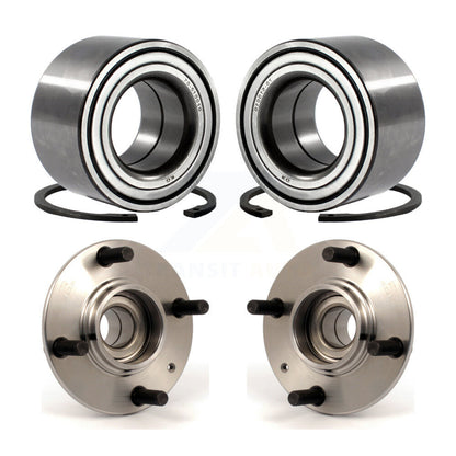 Wheel Bearing Hub Assembly Front Rear Kit For 2004 Kia Spectra 1.8L with Non-ABS