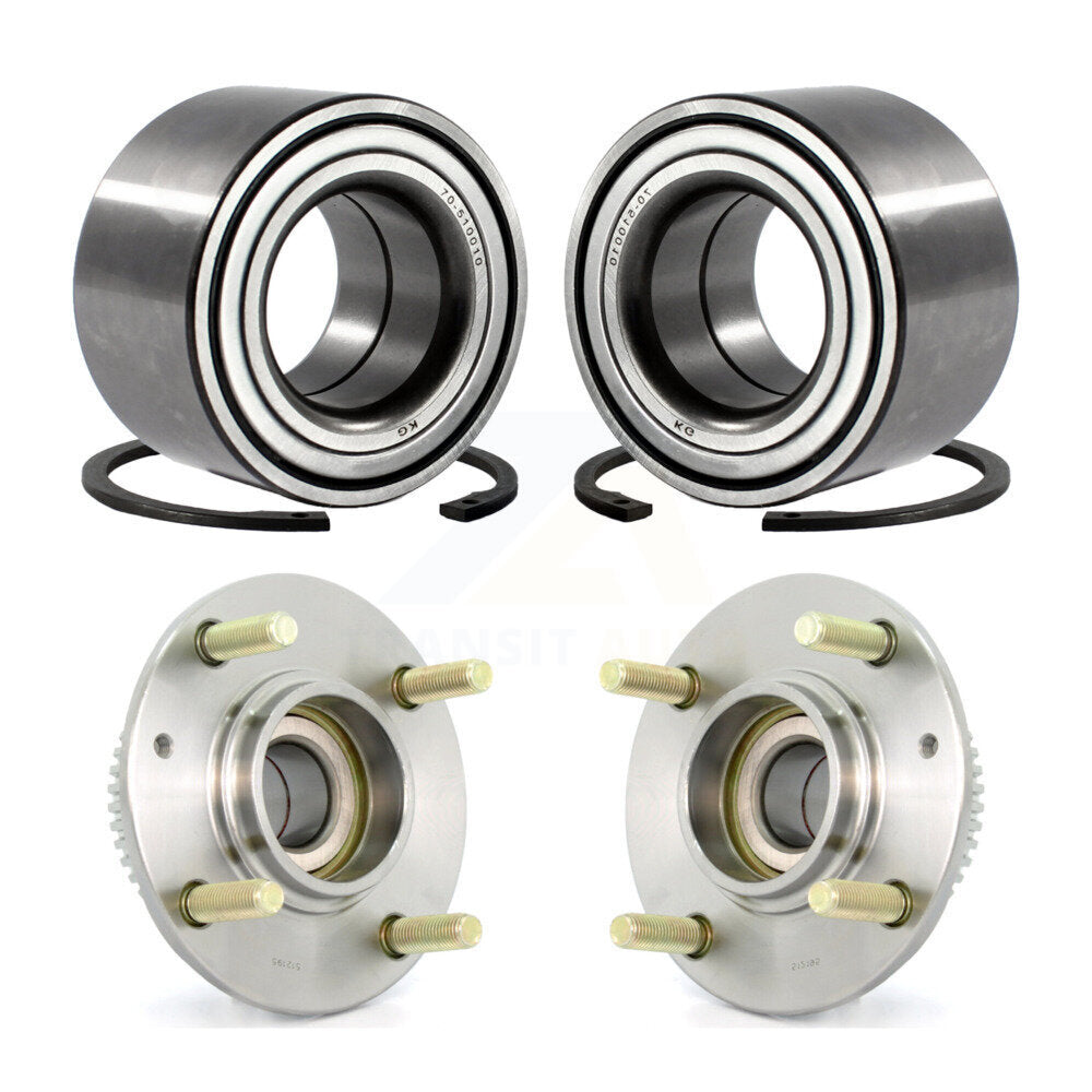 Wheel Bearing Hub Assembly Front Rear Kit For Kia Spectra 1.8L with 4-Wheel ABS