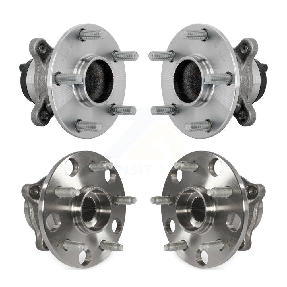 Wheel Bearing & Hub Assembly Front Rear Kit For 2014-2015 Lexus IS250 IS350