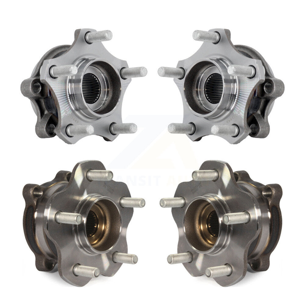 Wheel Bearing & Hub Assembly Front Rear Kit For 2019-2023 Nissan Altima AWD