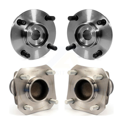 Wheel Bearing & Hub Assembly Front Rear Kit For 2007-2011 Nissan Versa Non-ABS