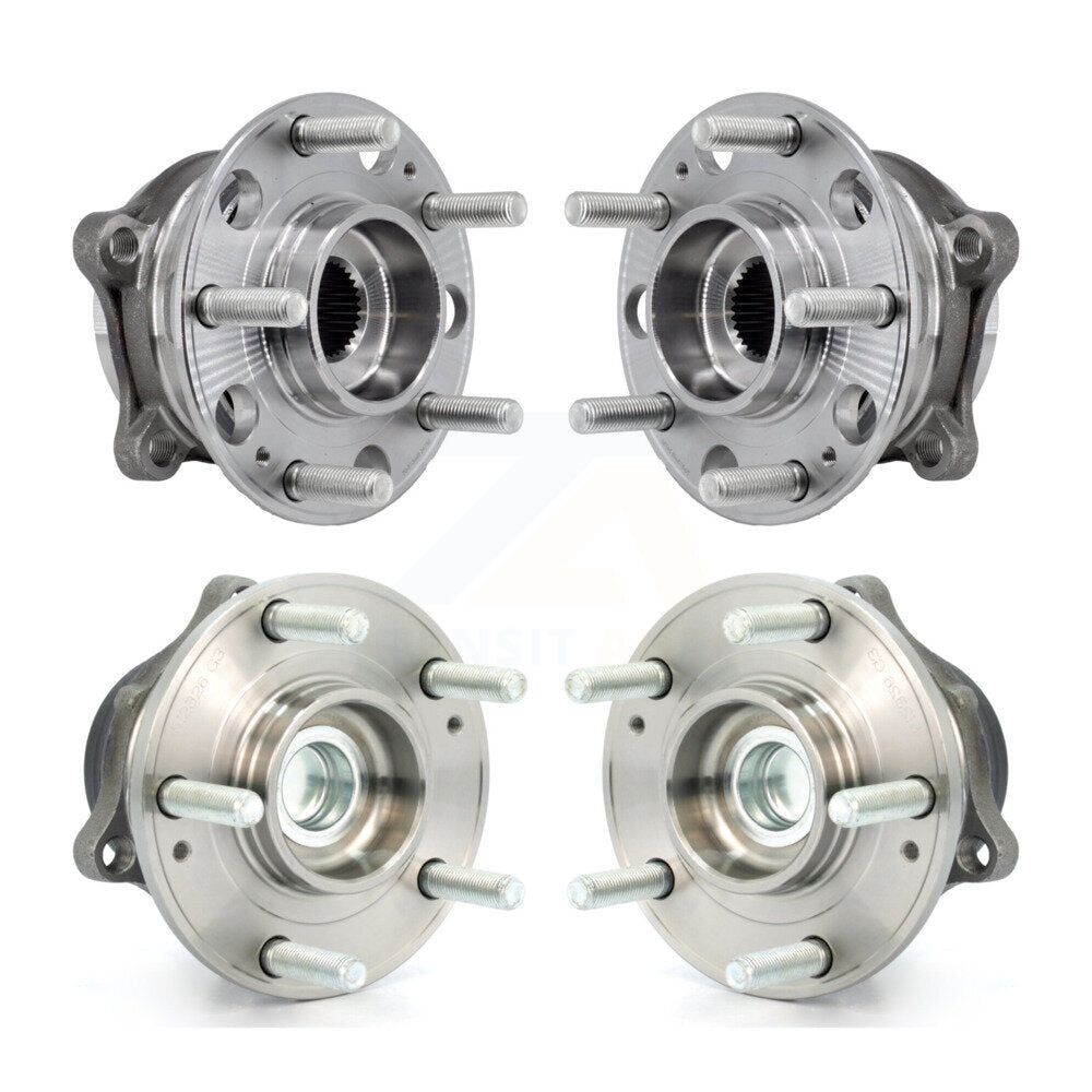 Wheel Bearing & Hub Assembly Front Rear Kit For 2019-2020 Hyundai Santa Fe FWD