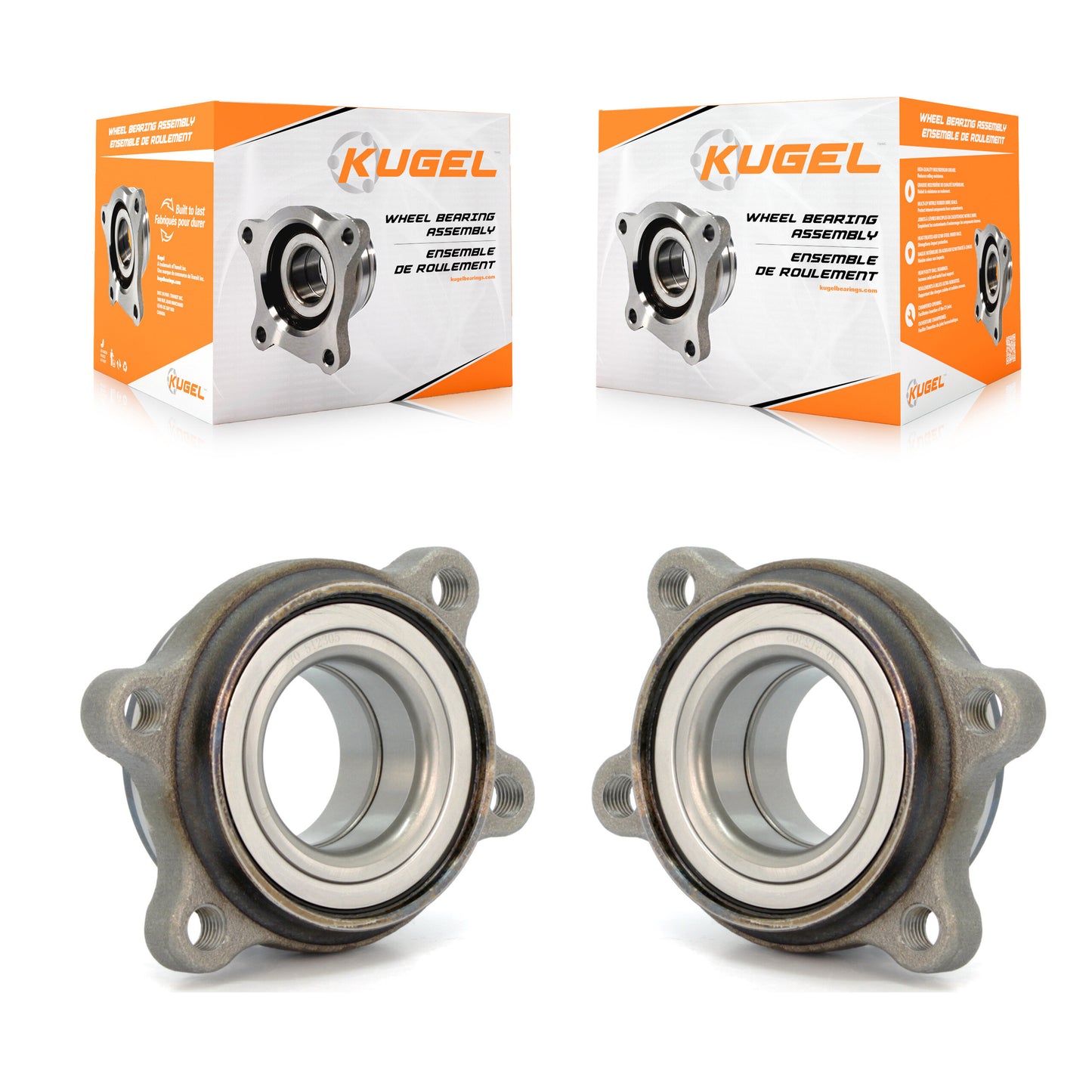 Wheel Bearing Assembly Front Pair For Audi A4 Quattro Volkswagen Passat S4 A6 A8