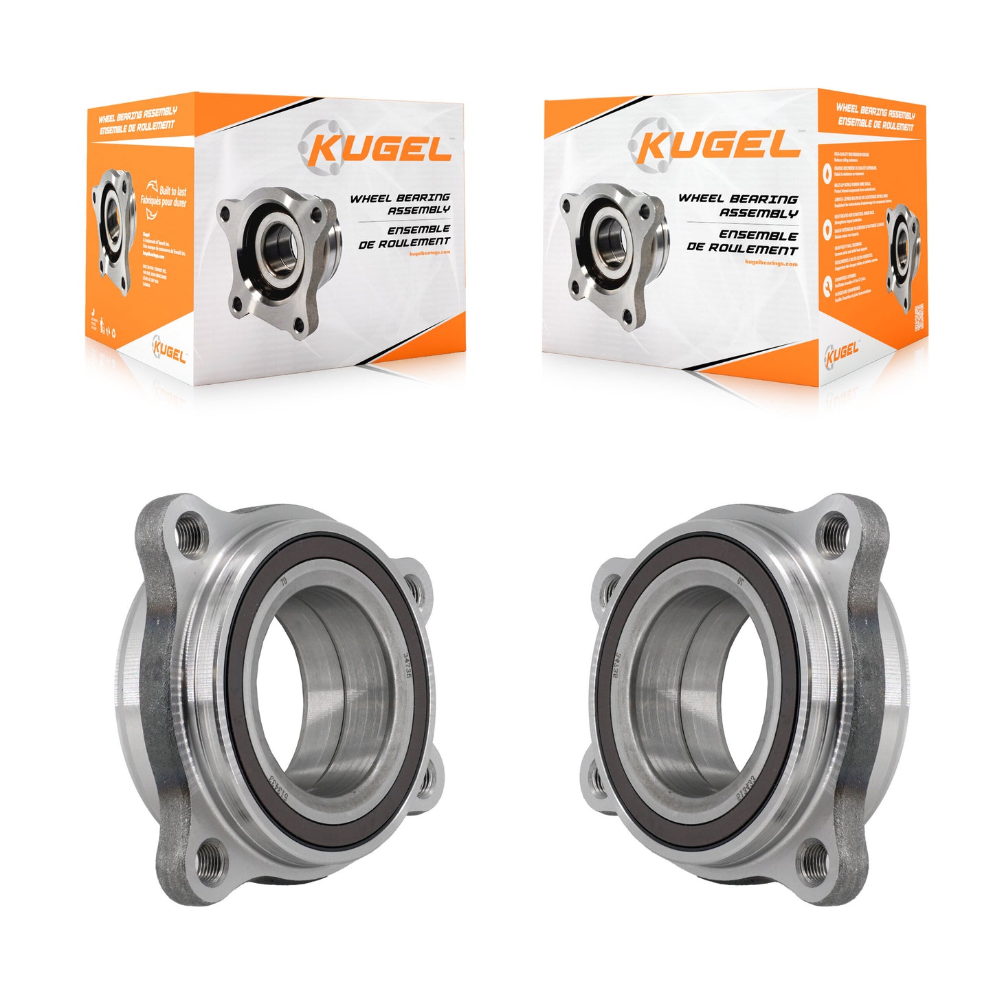 Wheel Bearing Assembly Front Pair For Audi Q5 A4 Quattro Q7 A5 Sportback SQ5 S5