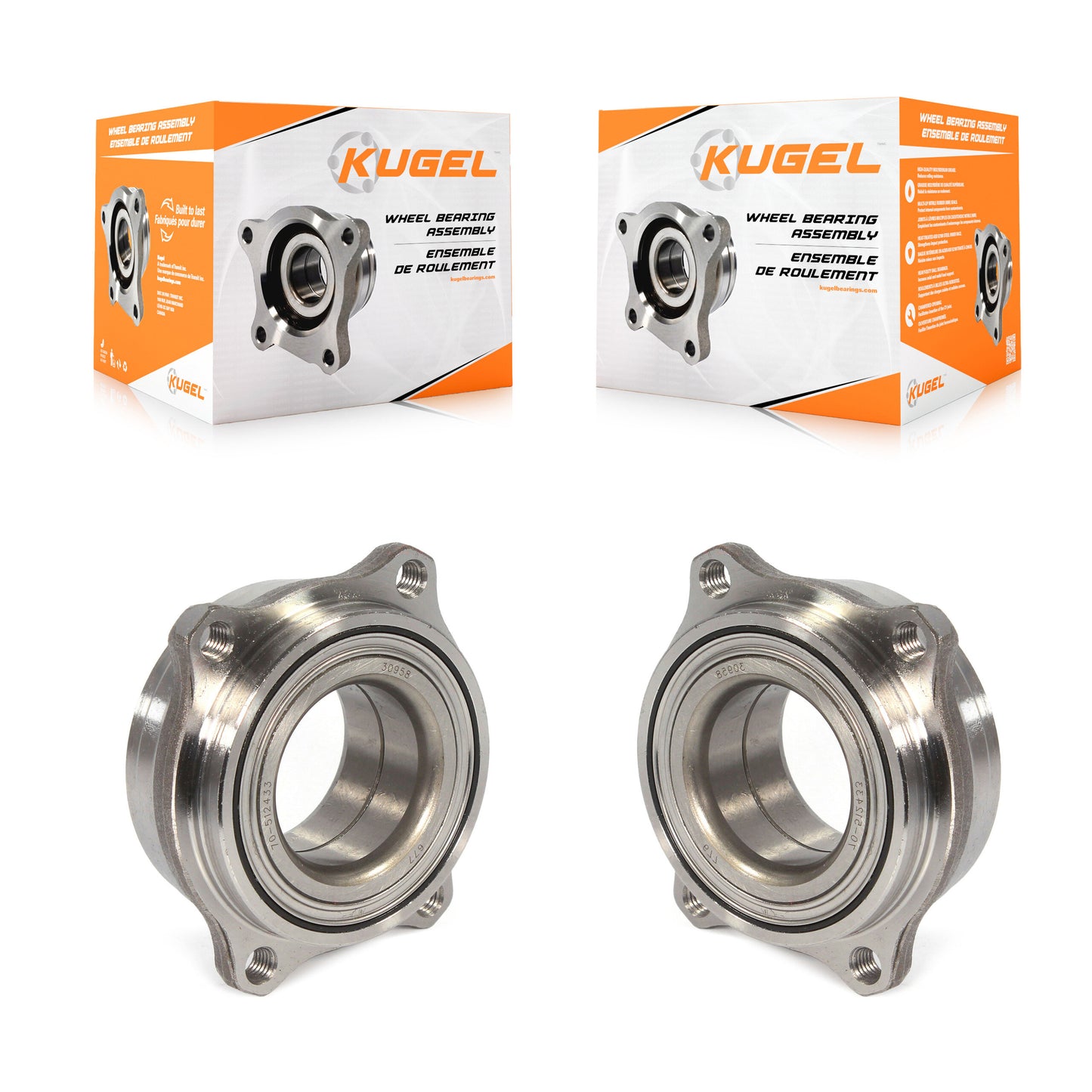 Wheel Bearing Assembly Rear Pair For Mercedes-Benz C300 E350 C350 C250 E400 E550