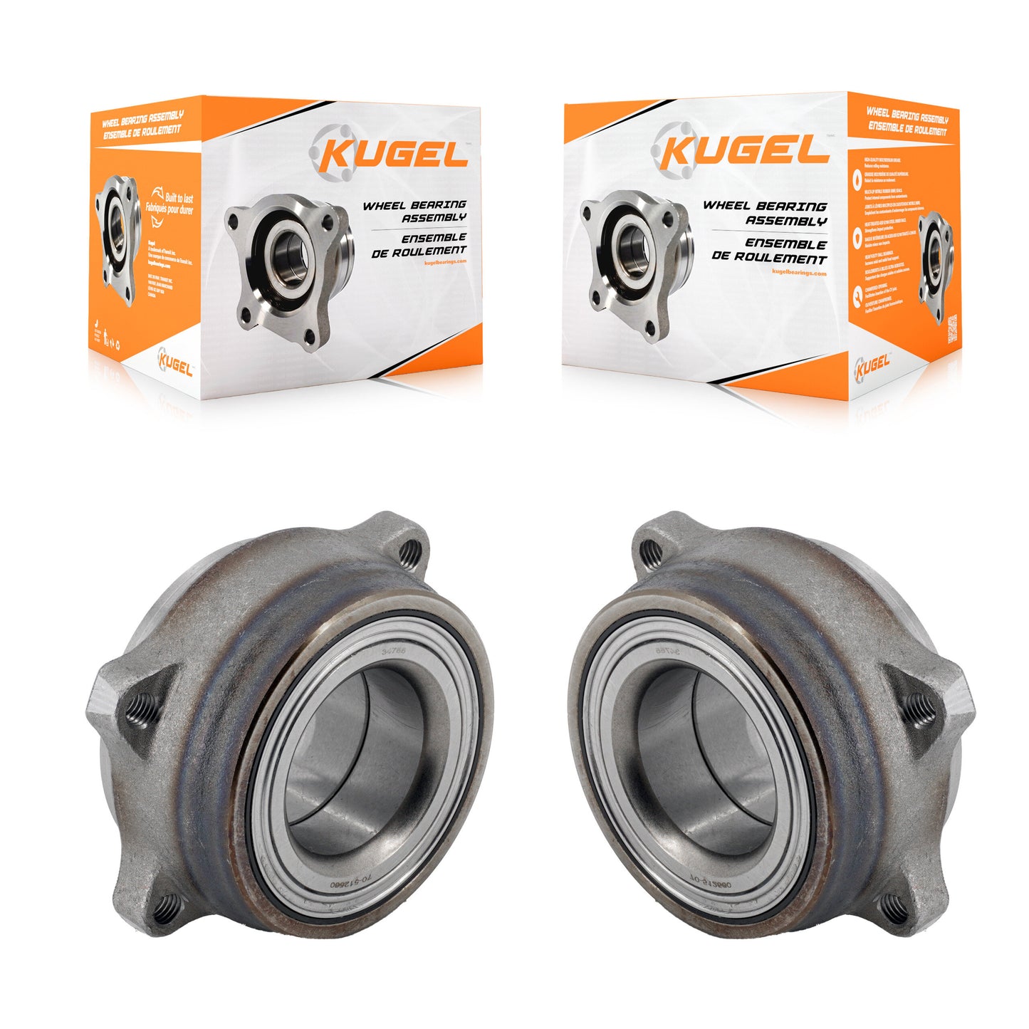 Wheel Bearing Assembly Rear Pair For Mercedes-Benz GLC300 GLC43 AMG E450 E400