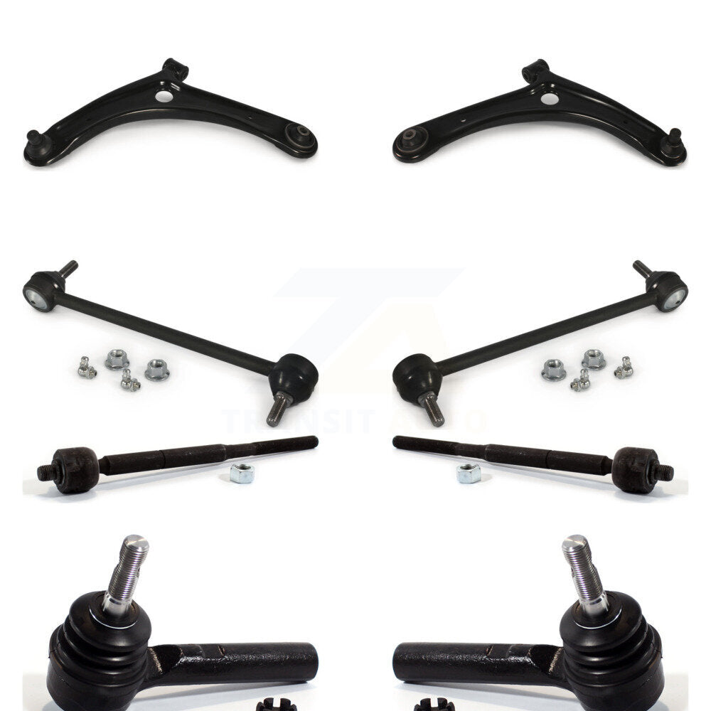 Suspension Arm And Ball Joint Tie Rod End Link Front Kit (8Pc) For Jeep Patriot