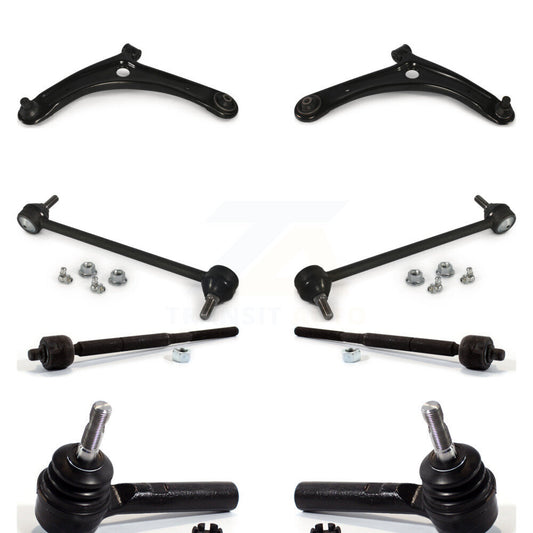Suspension Arm And Ball Joint Tie Rod End Link Front Kit (8Pc) For Jeep Patriot