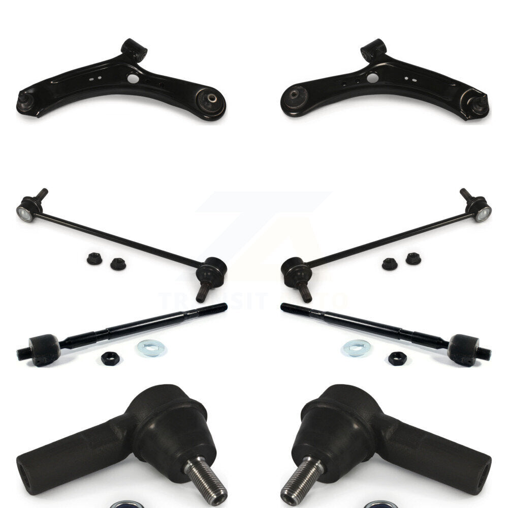 Suspension Arm And Ball Joint Tie Rod End Link Front Kit (8Pc) For Suzuki SX4
