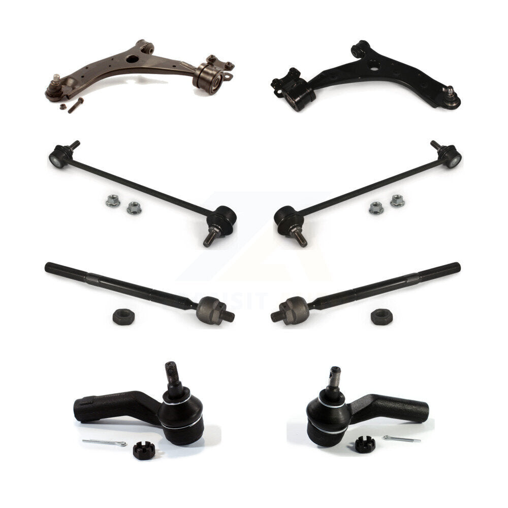 Suspension Arm & Ball Joint Tie Rod End Link Front Kit (8Pc) For Mazda 3 5 Sport
