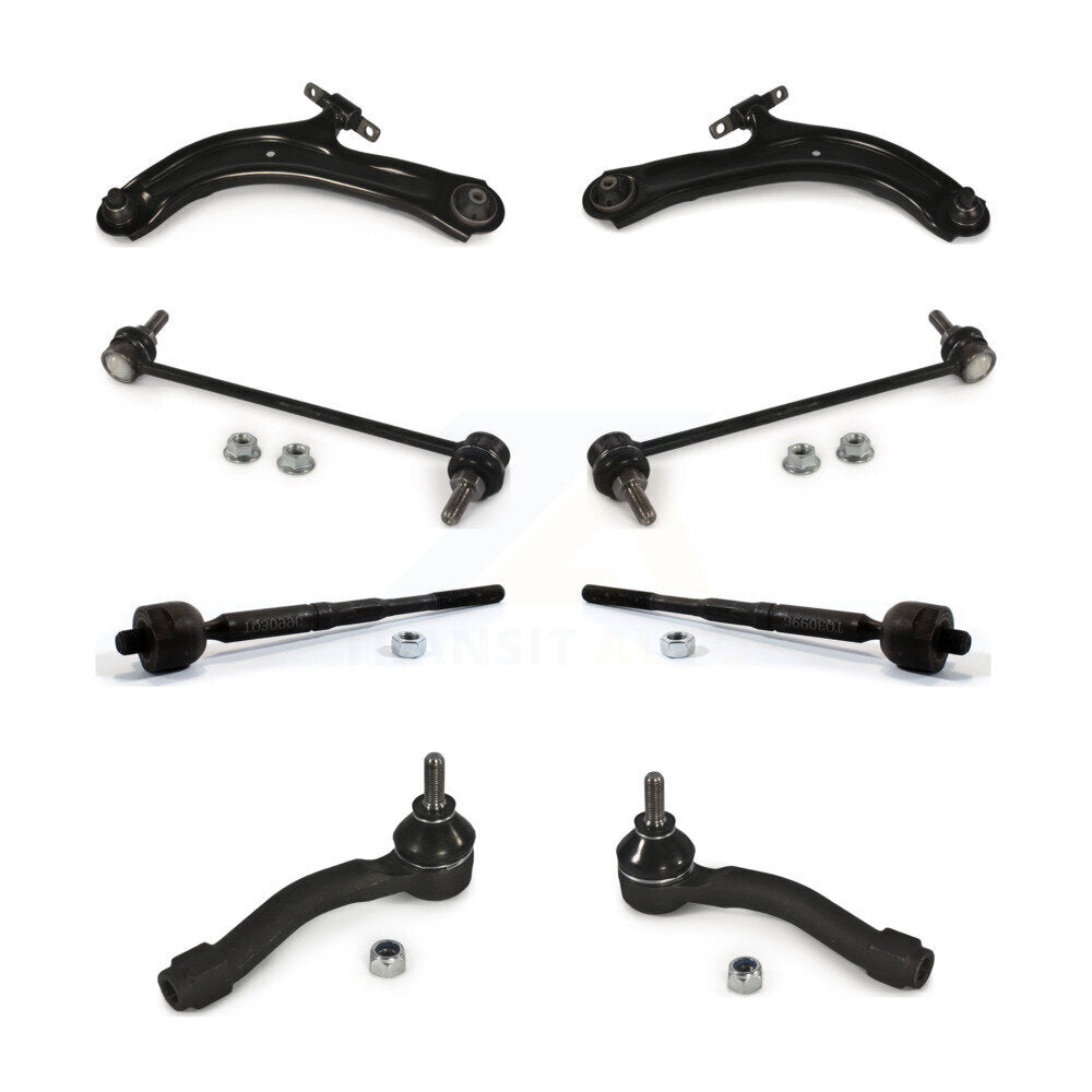 Suspension Arm And Ball Joint Tie Rod End Link Front Kit (8Pc) For Nissan Sentra