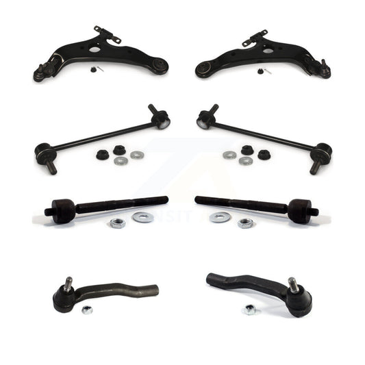 Suspension Arm And Ball Joint Tie Rod End Link Front Kit (8Pc) For Toyota Sienna