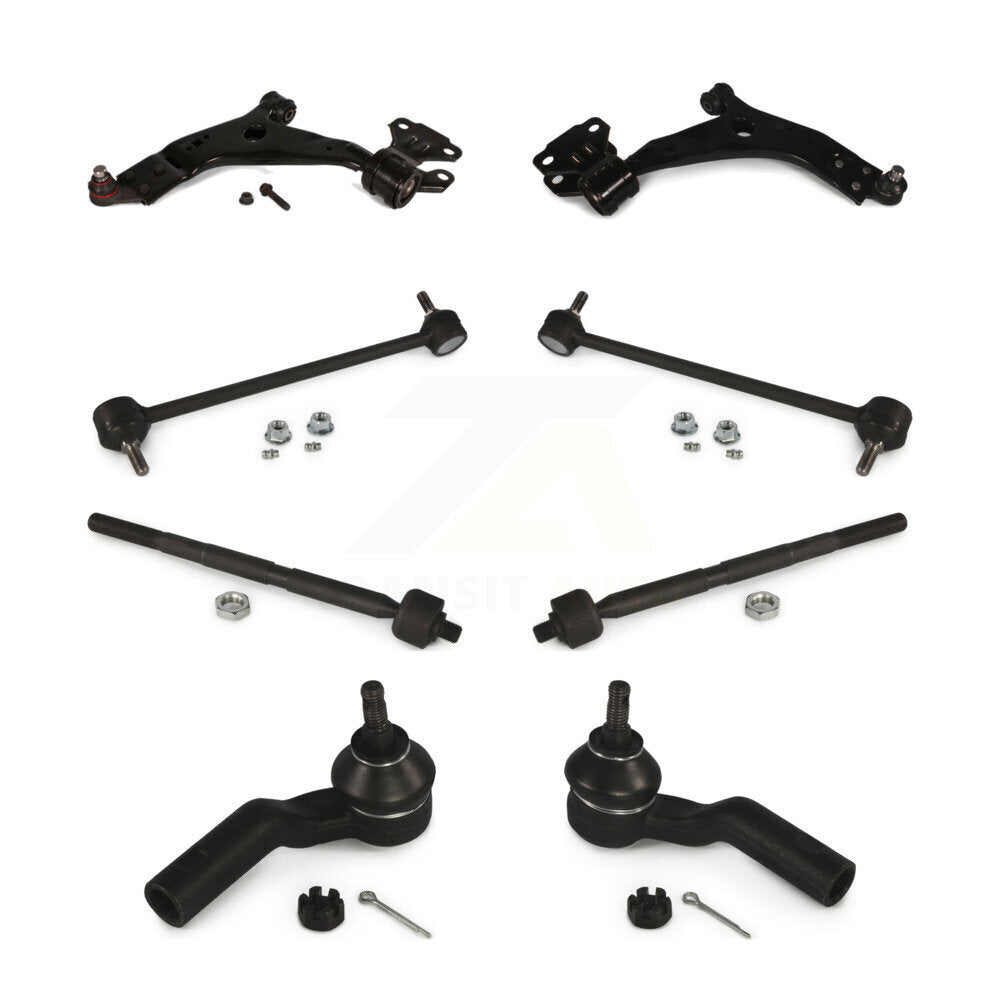 Suspension Control Arm And Ball Joint Tie Rod End Link Front Kit For Ford Escape