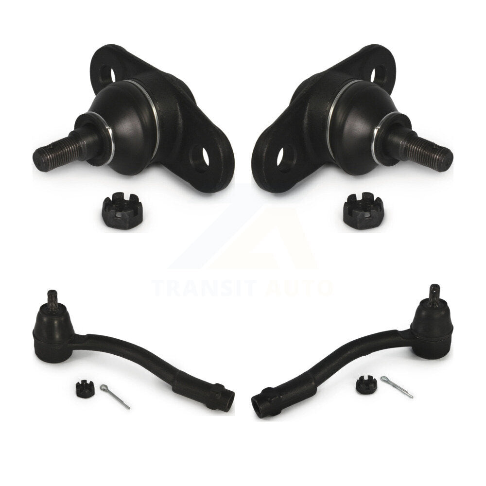 Suspension Ball Joint And Tie Rod End Front Kit For Hyundai Accent