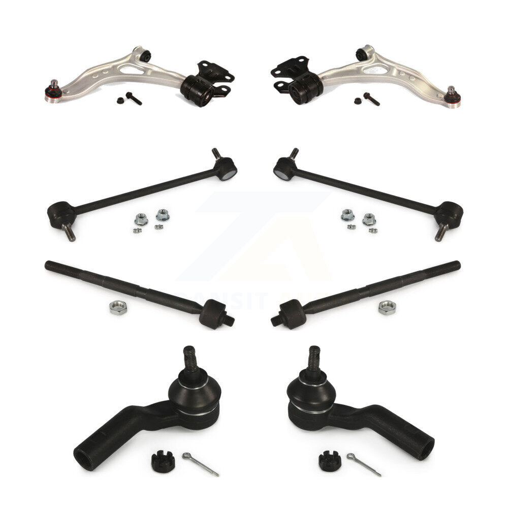 Suspension Control Arm And Ball Joint Tie Rod End Link Front Kit (8Pc) For Ford