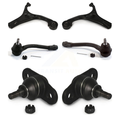 Control Arm Tie Rod End & Ball Joint Front Kit (6Pc) For 2006-2011 Kia Rio Rio5
