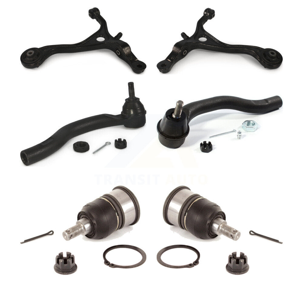 Control Arm Tie Rod End & Ball Joint Front Kit (6Pc) For Honda Accord Acura TSX